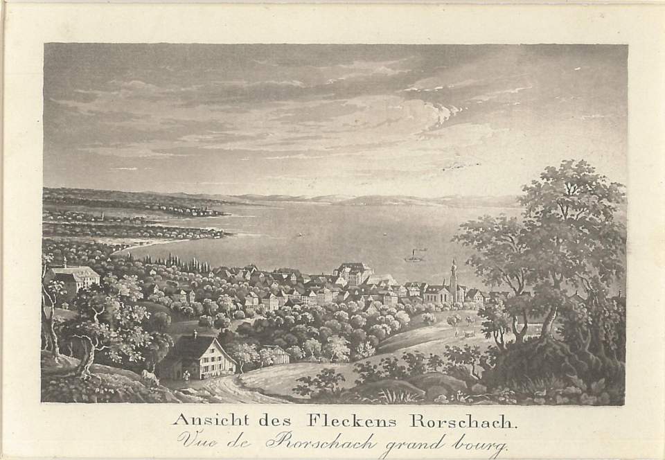 Rorschach Ansicht von Süden, um 1835