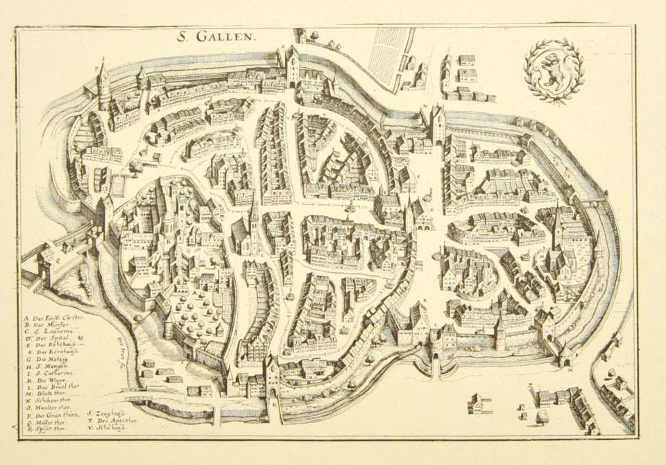 Lithografie , St. Gallen 1642