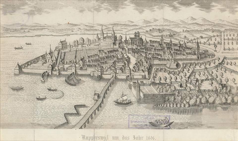 Rapperswil um das Jahr 1606