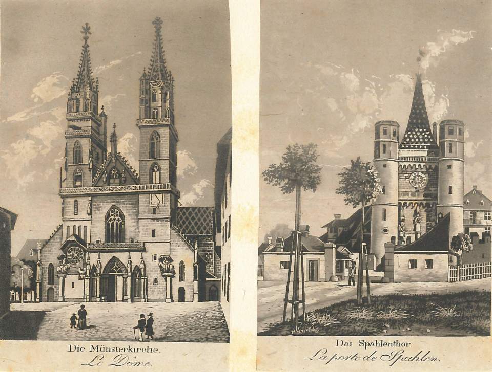 Grafik, Basel, Die Münsterkirche