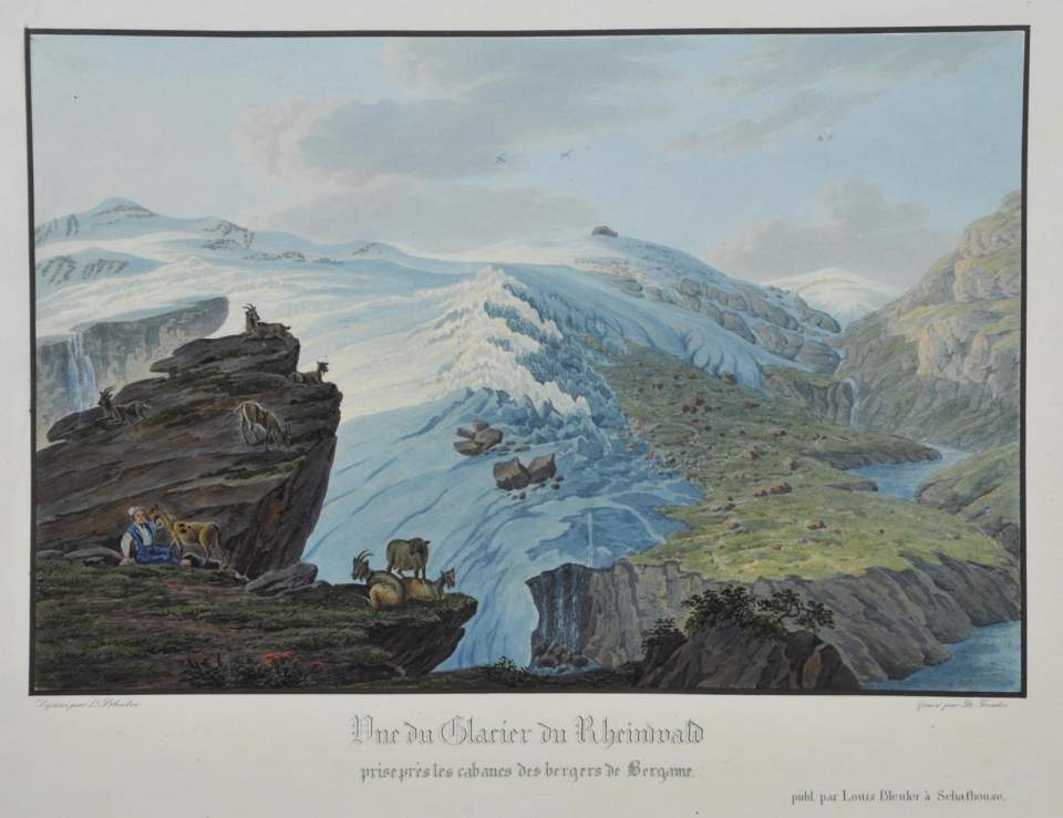 Ansicht Vue du Glacier du Rheinwald