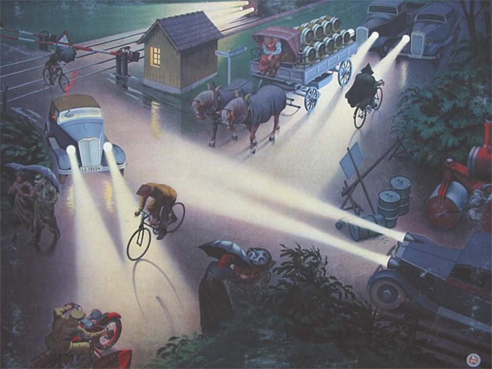 Schulwandbild des Schweiz. Lehrervereins und des Automobil-Clubs