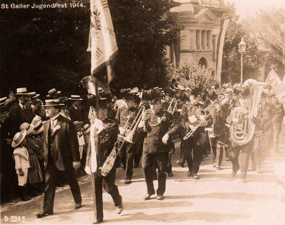 Postkarte St.Galler Jugendfest 1914