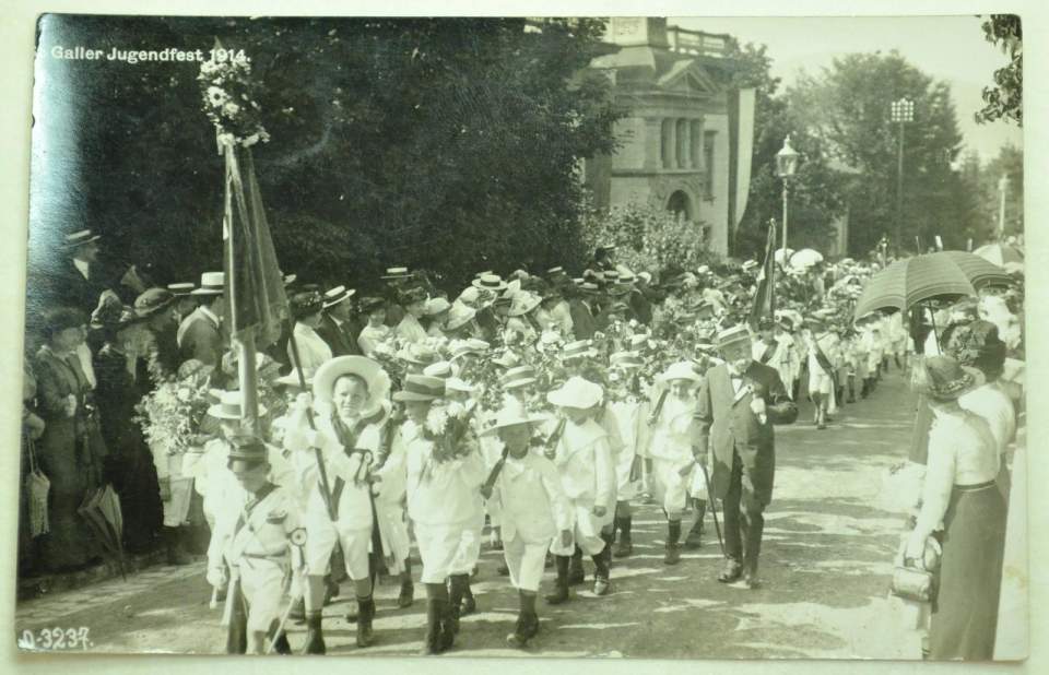 Postkarte St.Galler Jugendfest 1914