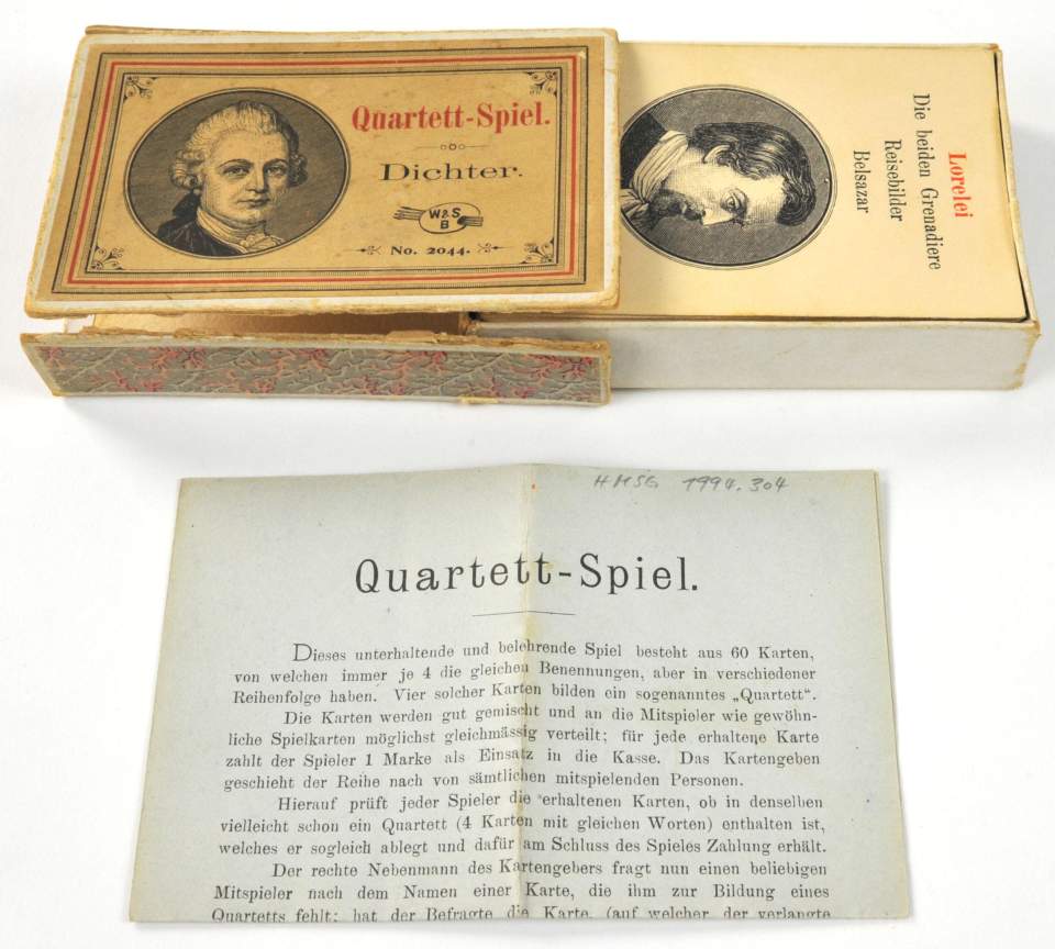 Kartenspiel "Quartett-Spiel Dichter"