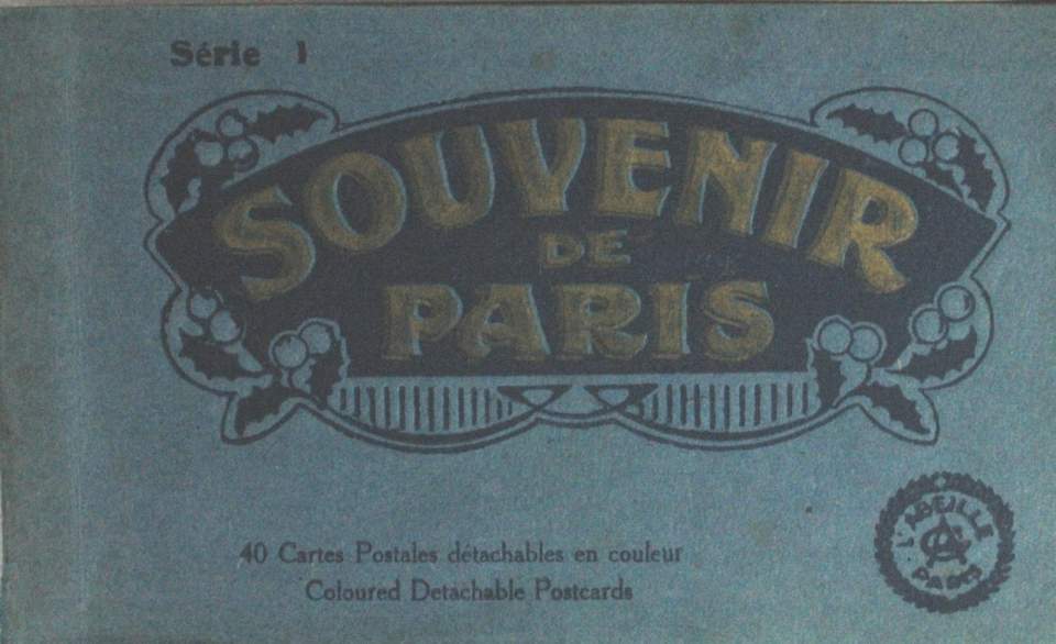 Album mit Ansichtskarten von Paris "Souvenir de Paris"