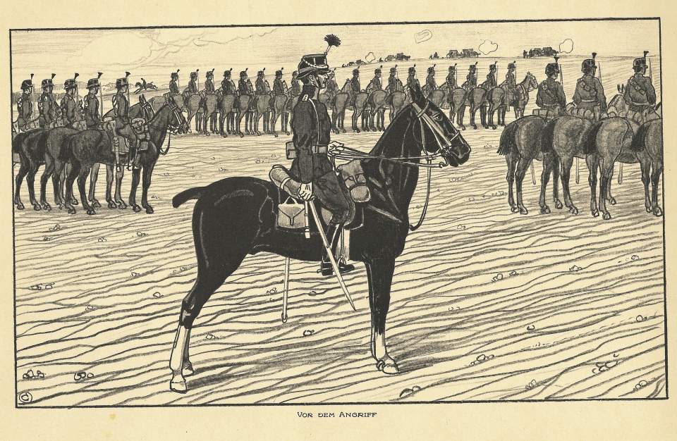 12 Lithografien „Alltag in der Schweizer Armee“, 1912