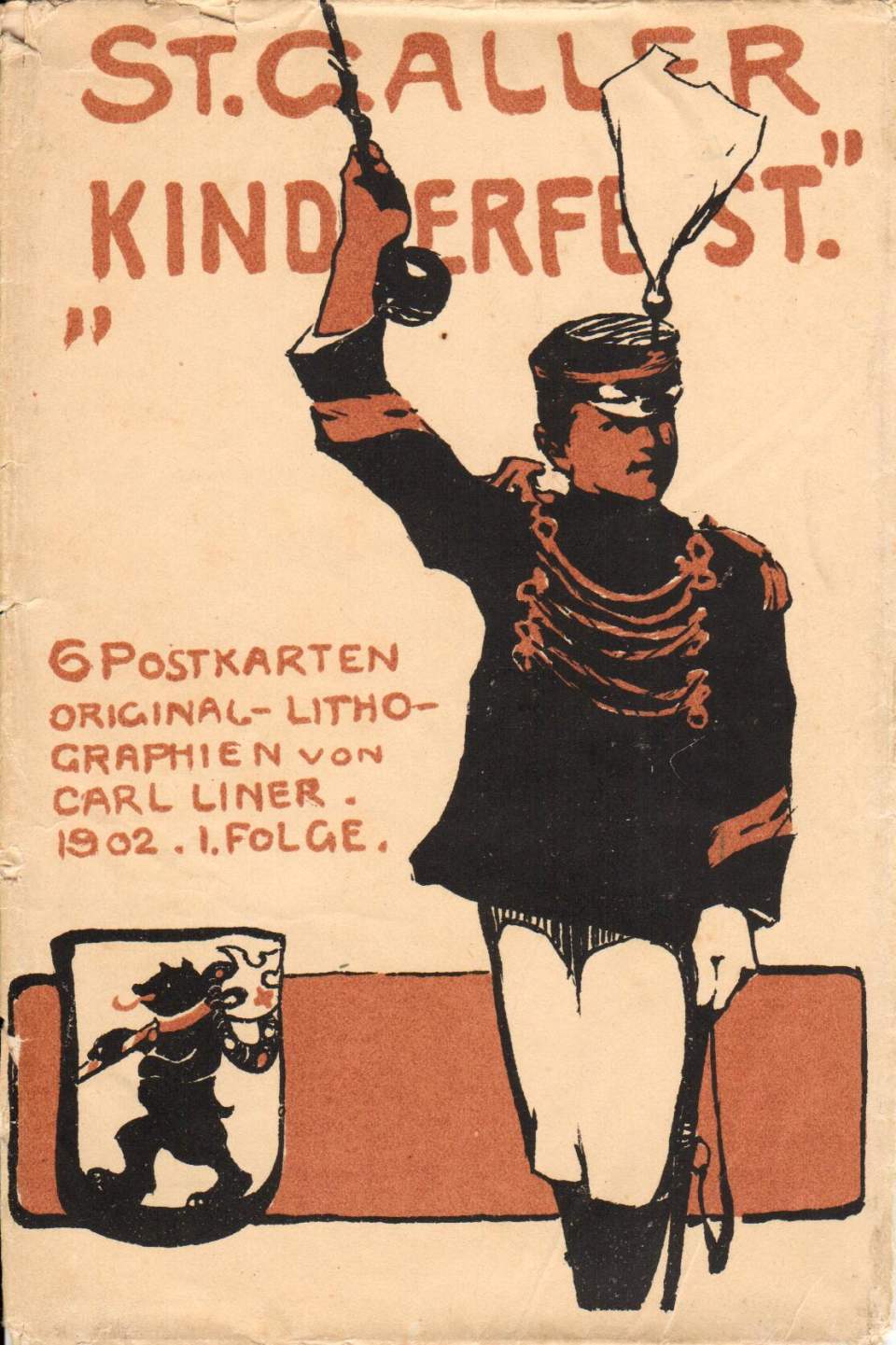 3 Ansichtskarten St. Galler Kinderfest, 1902