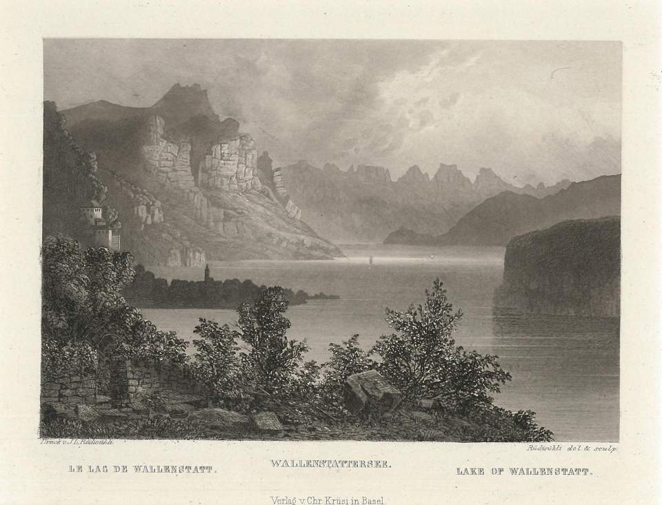 Walensee mit Fantasieburg