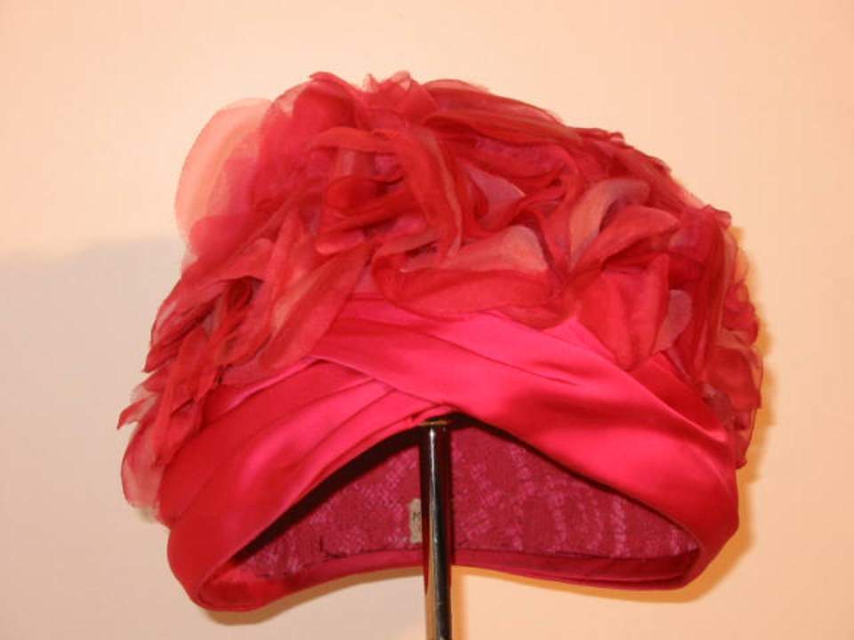 Rosafarbener Turban, Damenhut, Hut