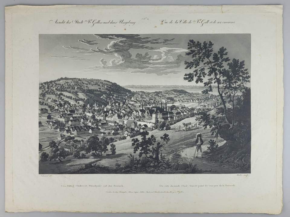 Ansicht Stadt St.Gallen von Südwesten