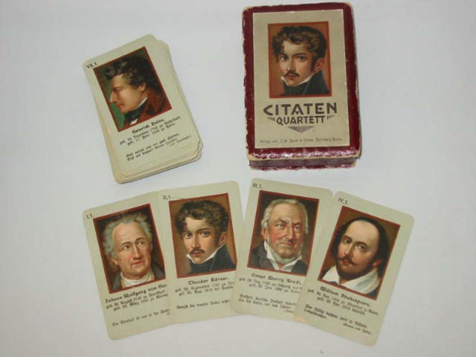 Kartenspiel "Citaten Quartett"