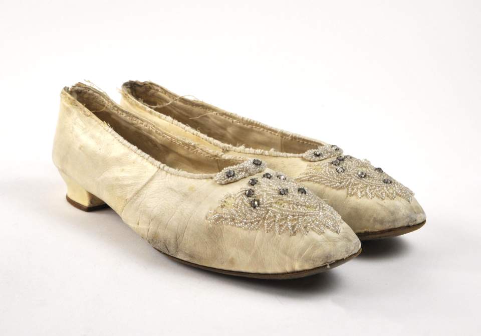 Weisse Damenschuhe, Ballerinas