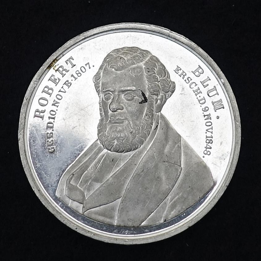 Medaille, Gedenkmünze an Robert Blum