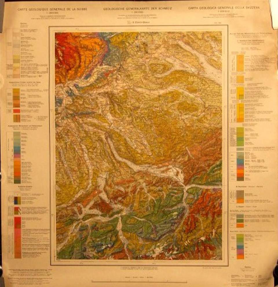 geologische Generalkarte der Schweiz, Blatt 3 Zürich-Glarus