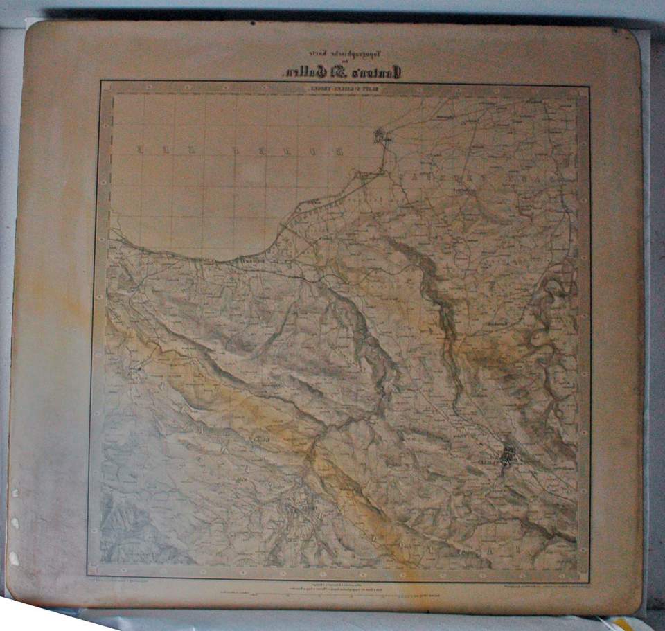 Lithostein: Topografische Karte des Kantons St. Gallen Blatt St. Gallen - Trogen