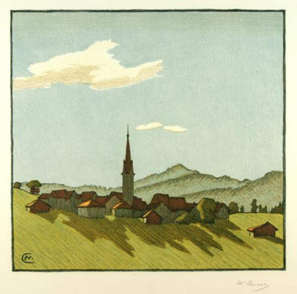 Lithographie "Hundwil"