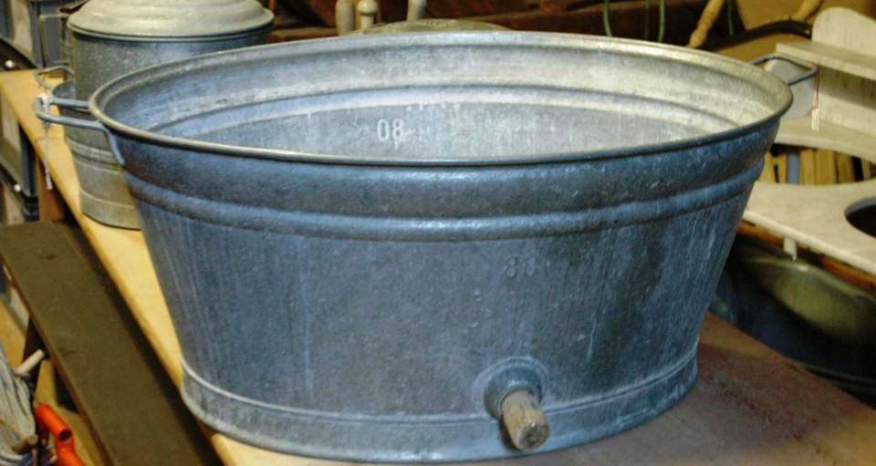 Gelte, oval, Waschbottich