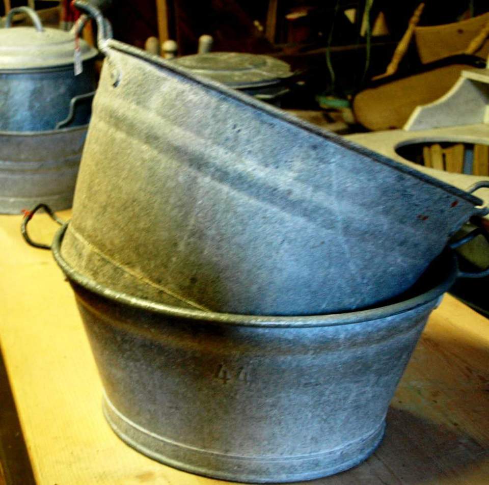 Gelte, oval 2 Stück  Waschbottiche