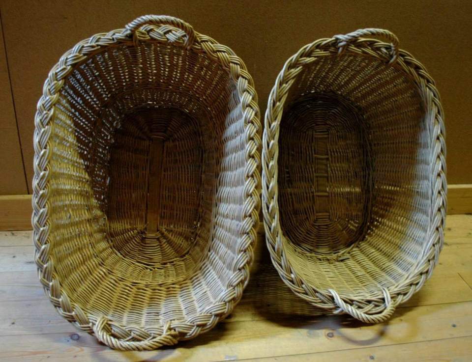 Wäschekorb, oval, 4 Stück