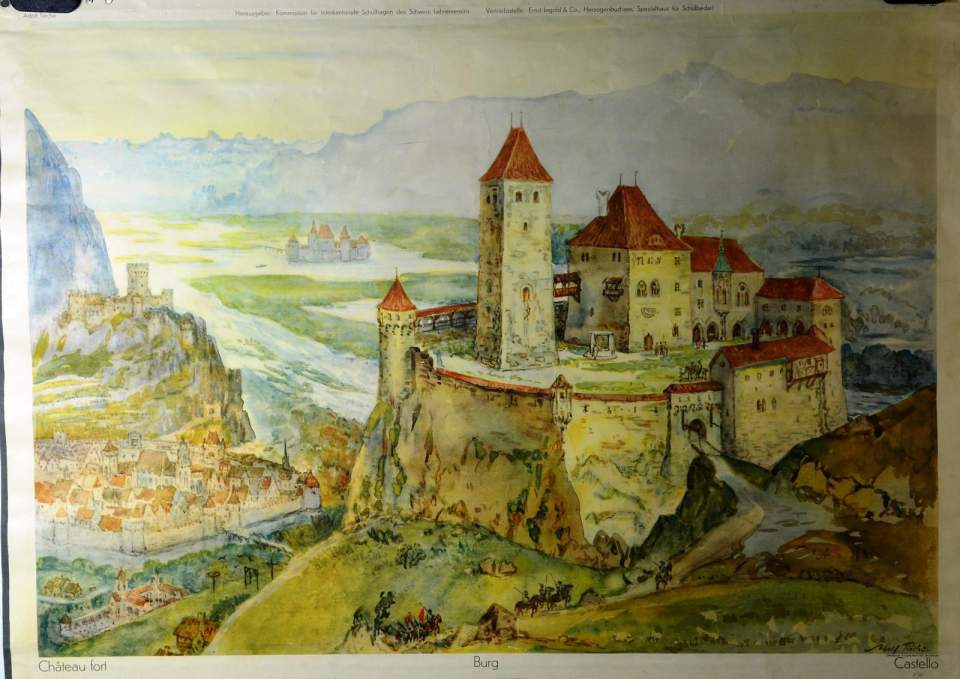 Burg (Schweiz. Schulwandbild Nr.66)