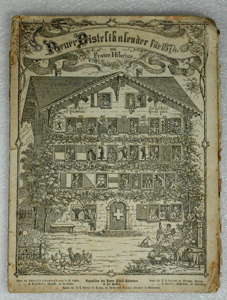 "Armer Distelikalender für 1874/1877", 2 Exemplare ( von Frater Hilarius)