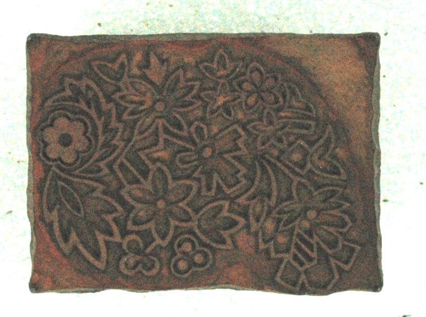 Druckstock, Model für Stoffdruck