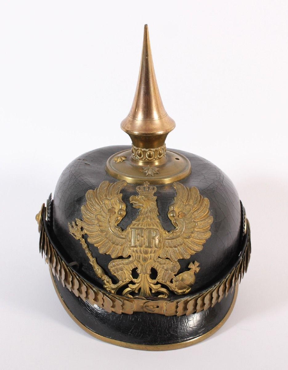 Preussische Pickelhaube für Reserveoffizier