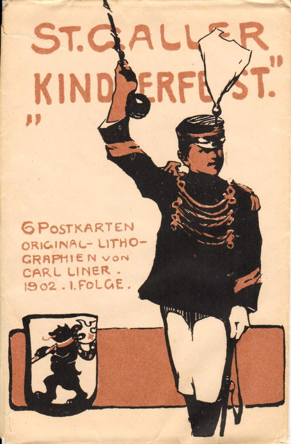  C.A. Liner, St.Galler Kinderfest 1902, 6 Postkarten, 1. Folge