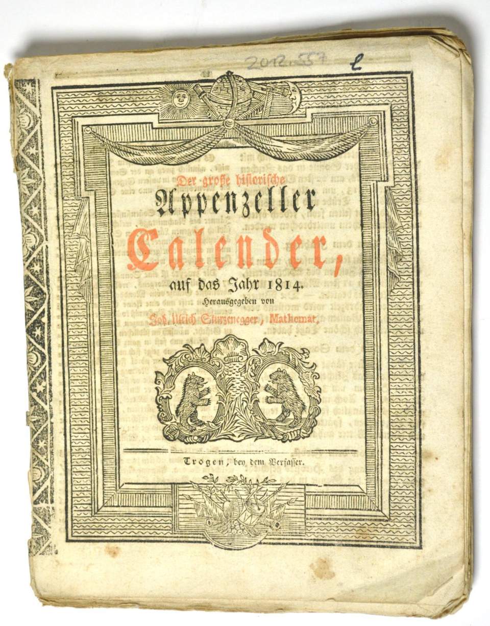 Appenzeller Kalender auf das Jahr 1814