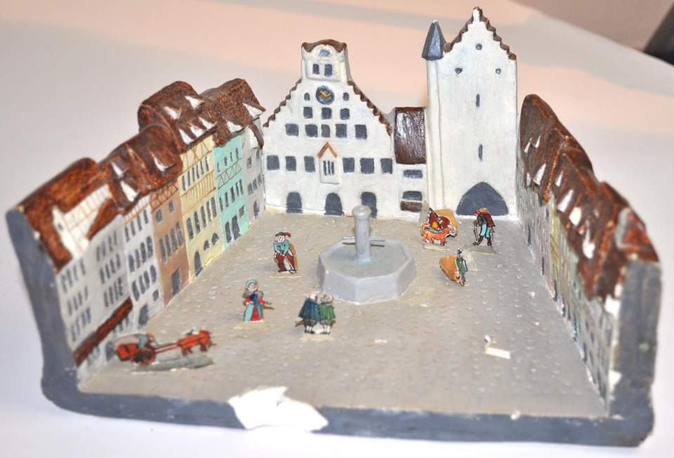 Stadtmodell St. Gallen mit Rathaus und Marktplatz