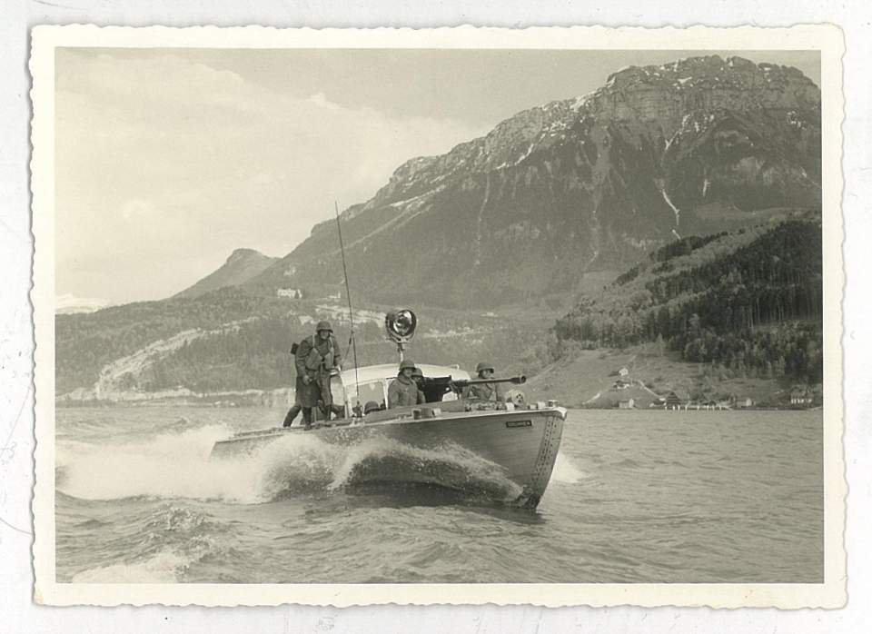 Motorboot Kp.1 auf dem Urnersee, Militär, 2.Weltkrieg