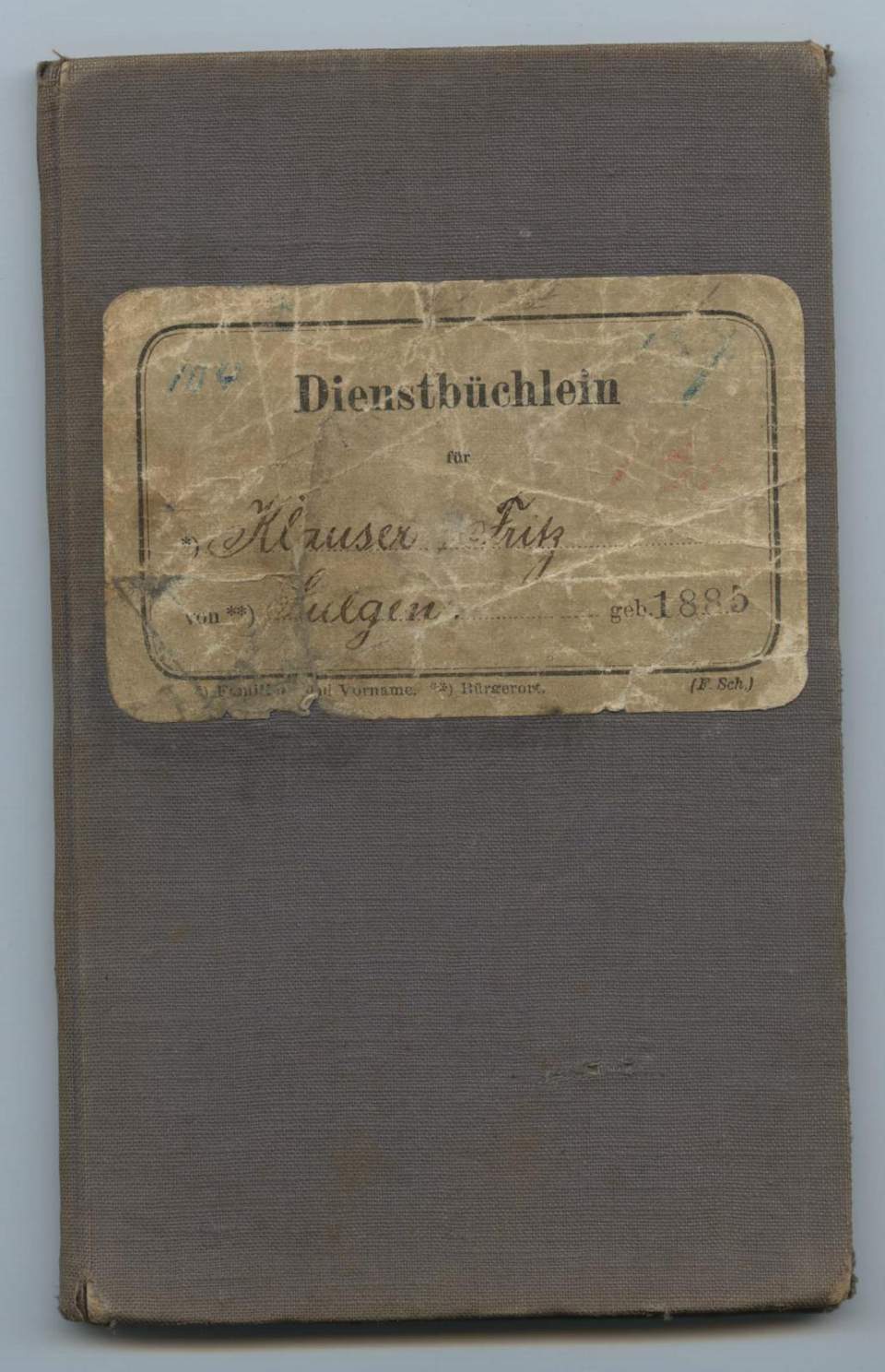 4 Dienstbüchlein Schweizer Armee