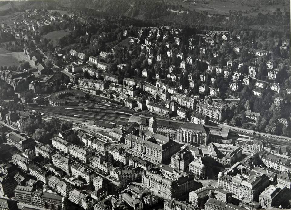 Reproduktion Luftbild St.Gallen Mittelholzer