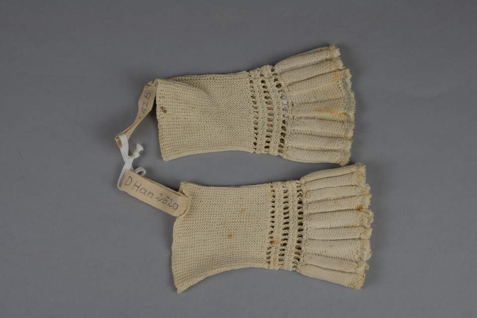 1 Paar Damenhandschuhe, Halbhandschuhe, Handschuhe