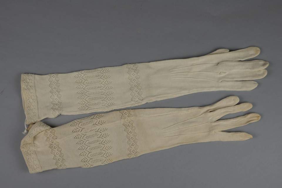 1 Paar Damenhandschuhe, Handschuhe