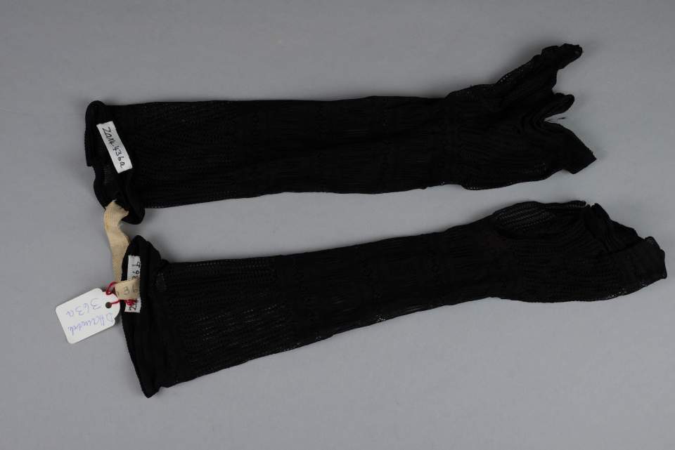 1 Paar Damenhandschuhe, Halbhandschuhe, Handschuhe