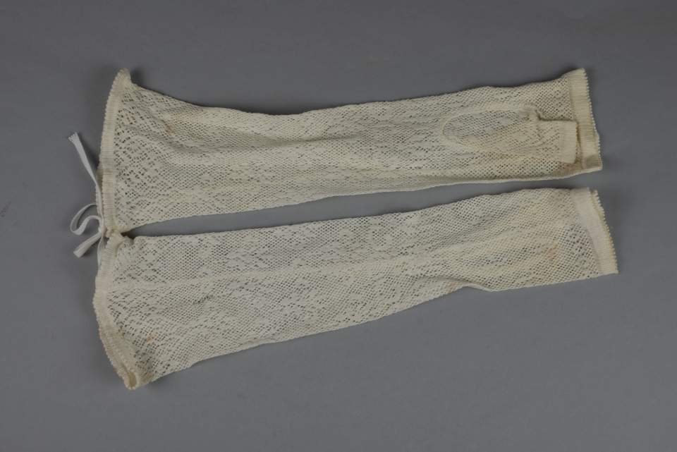 1 Paar Damenhandschuhe aus Baumwolle, Halbhandschuhe, Handschuhe