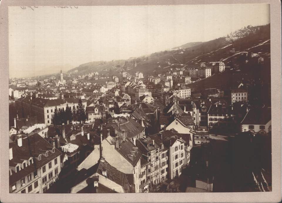 Fotografie St.Gallen vom Laurenzenturm gegen Osten