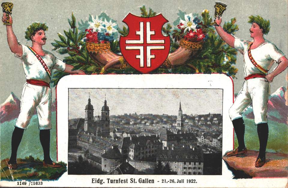 Postkarte eidgenössisches Turnfest St.Gallen