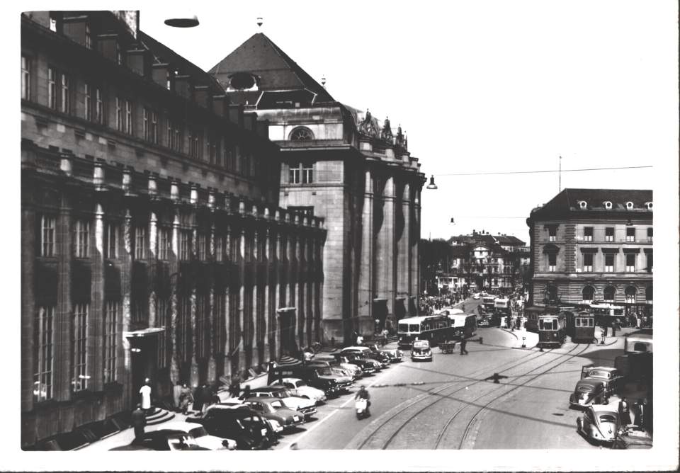 Postkarte St.Gallen Bahnhofplatz