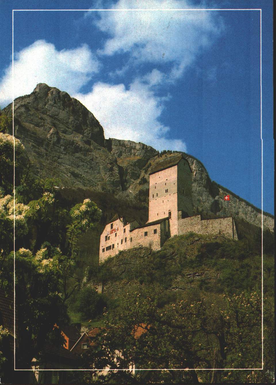 Postkarte Schloss Sargans