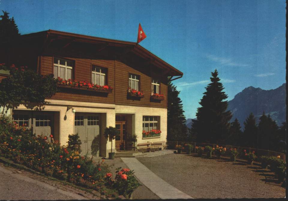 Postkarte Kurhaus Alvier Oberschan