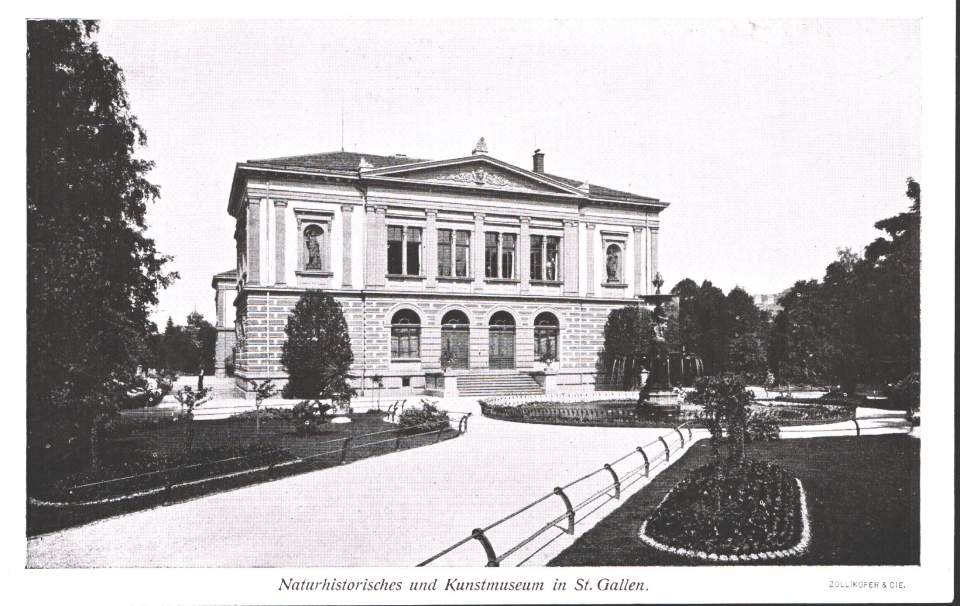 Postkarte Naturhistorisches und Kunstmuseum St.Gallen