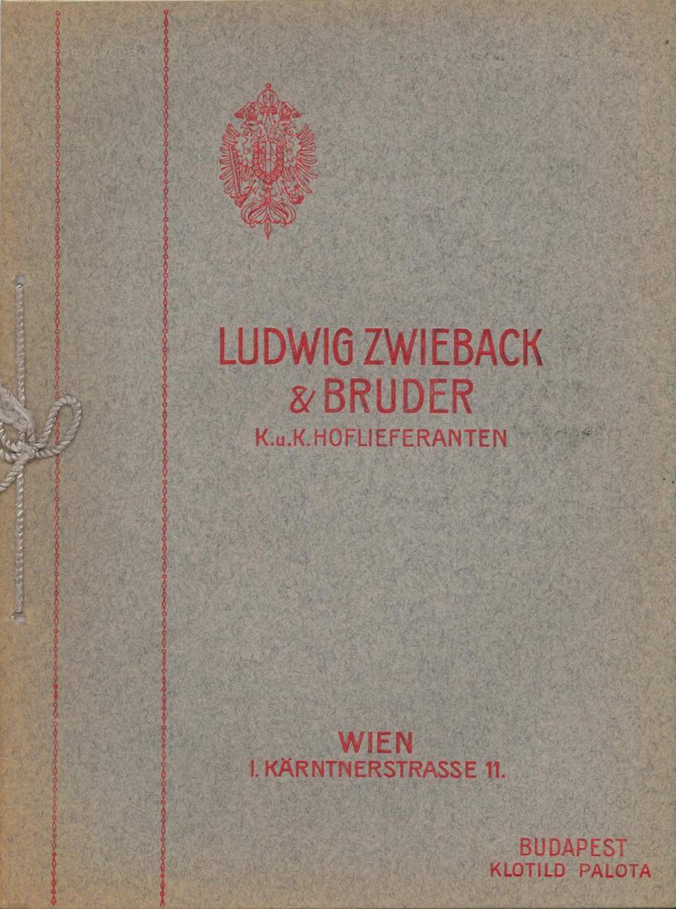 Modekatalog Ludwig Zwieback & Bruder