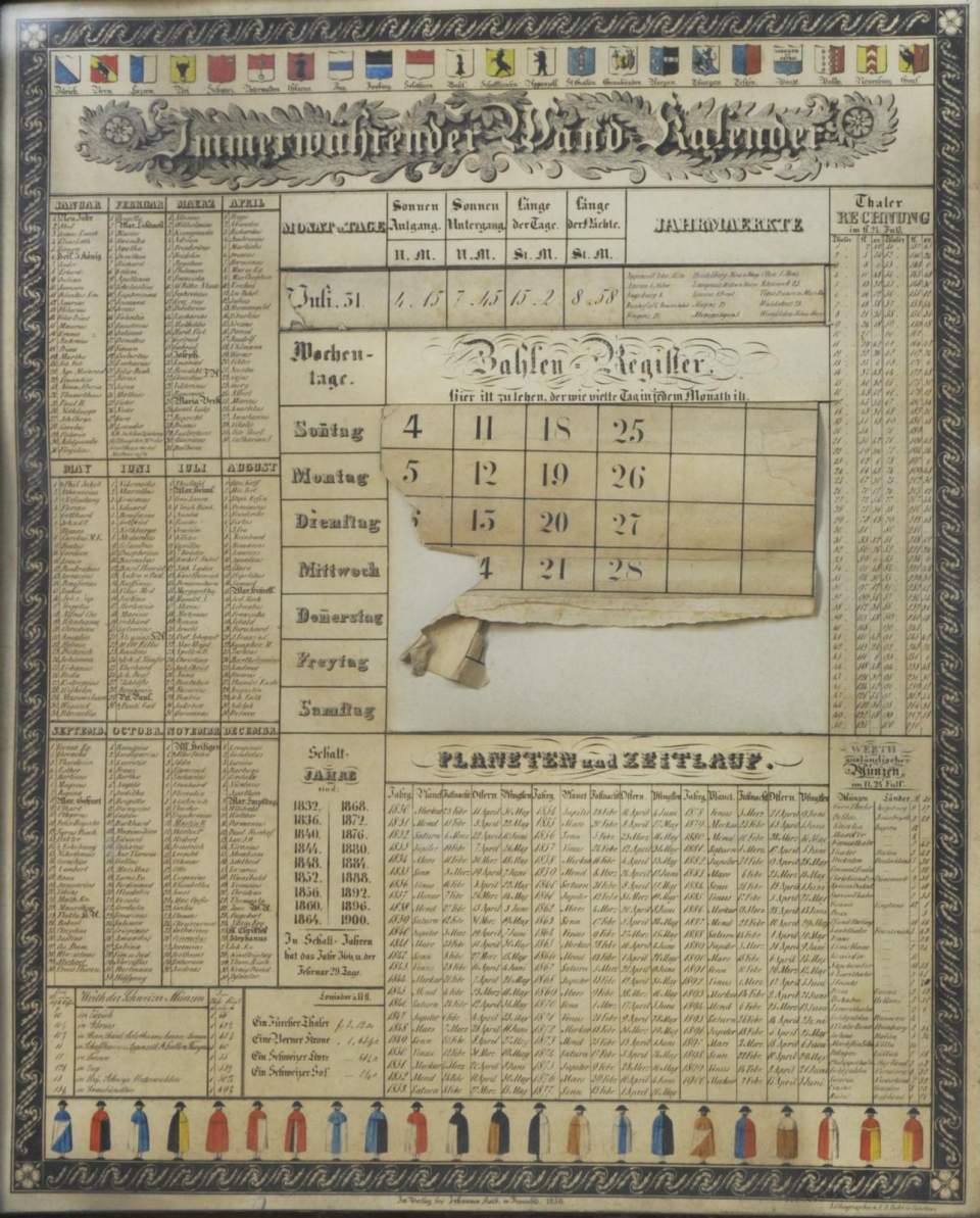 Immerwährender Wandkalender