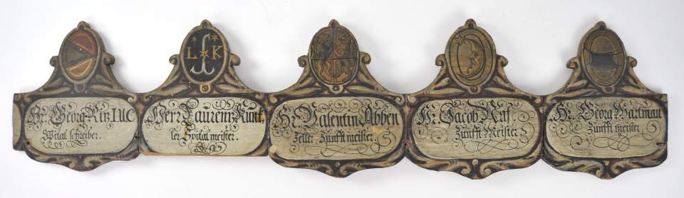 Wappen Ritz, Kunkler, Abbenzeller, Näf, Wartmann