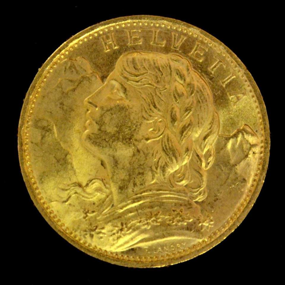 Münze 20 Franken, Gold, 1897 - 1949