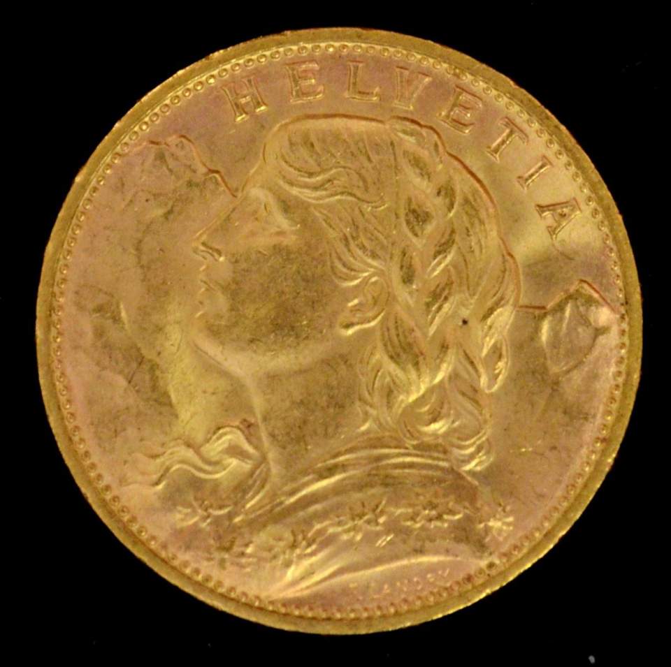 Münze 20 Franken, Gold, 1897 - 1949