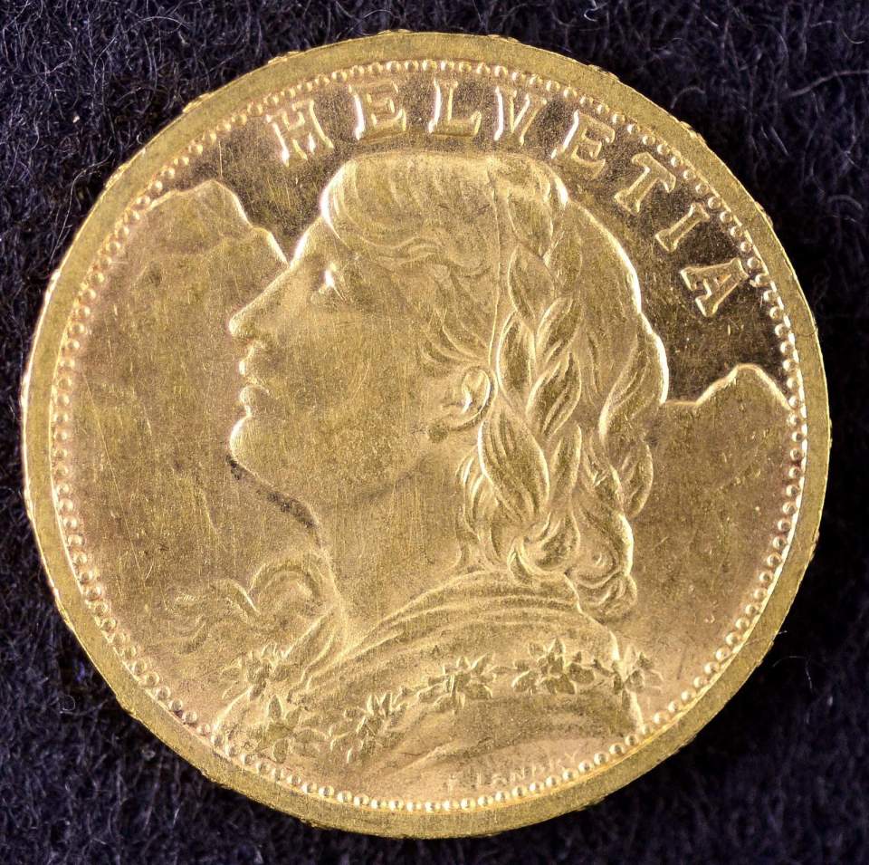 Münze, 20 Franken, Gold, 1905 (Vreneli)